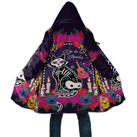 Mexico Day Of The Dead Cloak Cat Skeleton Dia De Los Meowtos - Wonder Print Shop