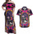 Mexico Day Of The Dead Couples Matching Off Shoulder Maxi Dress and Hawaiian Shirt Cat Skeleton Dia De Los Meowtos - Wonder Print Shop