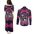 Mexico Day Of The Dead Couples Matching Puletasi and Long Sleeve Button Shirt Cat Skeleton Dia De Los Meowtos - Wonder Print Shop
