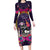 Mexico Day Of The Dead Family Matching Long Sleeve Bodycon Dress and Hawaiian Shirt Cat Skeleton Dia De Los Meowtos - Wonder Print Shop