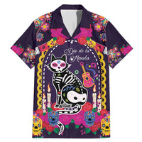 Mexico Day Of The Dead Family Matching Mermaid Dress and Hawaiian Shirt Cat Skeleton Dia De Los Meowtos - Wonder Print Shop