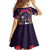 Mexico Day Of The Dead Family Matching Off The Shoulder Long Sleeve Dress and Hawaiian Shirt Cat Skeleton Dia De Los Meowtos - Wonder Print Shop