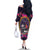 Mexico Day Of The Dead Family Matching Off The Shoulder Long Sleeve Dress and Hawaiian Shirt Cat Skeleton Dia De Los Meowtos - Wonder Print Shop