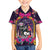 Mexico Day Of The Dead Family Matching Off The Shoulder Long Sleeve Dress and Hawaiian Shirt Cat Skeleton Dia De Los Meowtos - Wonder Print Shop