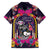 Mexico Day Of The Dead Family Matching Off Shoulder Short Dress and Hawaiian Shirt Cat Skeleton Dia De Los Meowtos - Wonder Print Shop