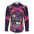 Mexico Day Of The Dead Family Matching Off Shoulder Short Dress and Hawaiian Shirt Cat Skeleton Dia De Los Meowtos - Wonder Print Shop