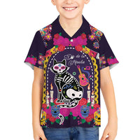 Mexico Day Of The Dead Hawaiian Shirt Cat Skeleton Dia De Los Meowtos - Wonder Print Shop