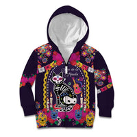 Mexico Day Of The Dead Kid Hoodie Cat Skeleton Dia De Los Meowtos - Wonder Print Shop