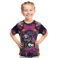 Mexico Day Of The Dead Kid T Shirt Cat Skeleton Dia De Los Meowtos - Wonder Print Shop