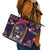 Mexico Day Of The Dead Leather Tote Bag Cat Skeleton Dia De Los Meowtos - Wonder Print Shop