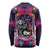 Mexico Day Of The Dead Long Sleeve Shirt Cat Skeleton Dia De Los Meowtos - Wonder Print Shop