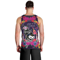Mexico Day Of The Dead Men Tank Top Cat Skeleton Dia De Los Meowtos - Wonder Print Shop