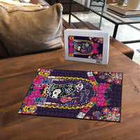 Mexico Day Of The Dead Puzzle Cat Skeleton Dia De Los Meowtos - Wonder Print Shop