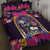 Mexico Day Of The Dead Quilt Bed Set Cat Skeleton Dia De Los Meowtos - Wonder Print Shop