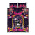 Mexico Day Of The Dead Quilt Bed Set Cat Skeleton Dia De Los Meowtos - Wonder Print Shop