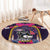 Mexico Day Of The Dead Round Carpet Cat Skeleton Dia De Los Meowtos - Wonder Print Shop