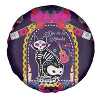 Mexico Day Of The Dead Spare Tire Cover Cat Skeleton Dia De Los Meowtos - Wonder Print Shop