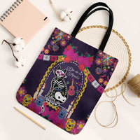 Mexico Day Of The Dead Tote Bag Cat Skeleton Dia De Los Meowtos - Wonder Print Shop