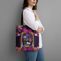 Mexico Day Of The Dead Tote Bag Cat Skeleton Dia De Los Meowtos - Wonder Print Shop