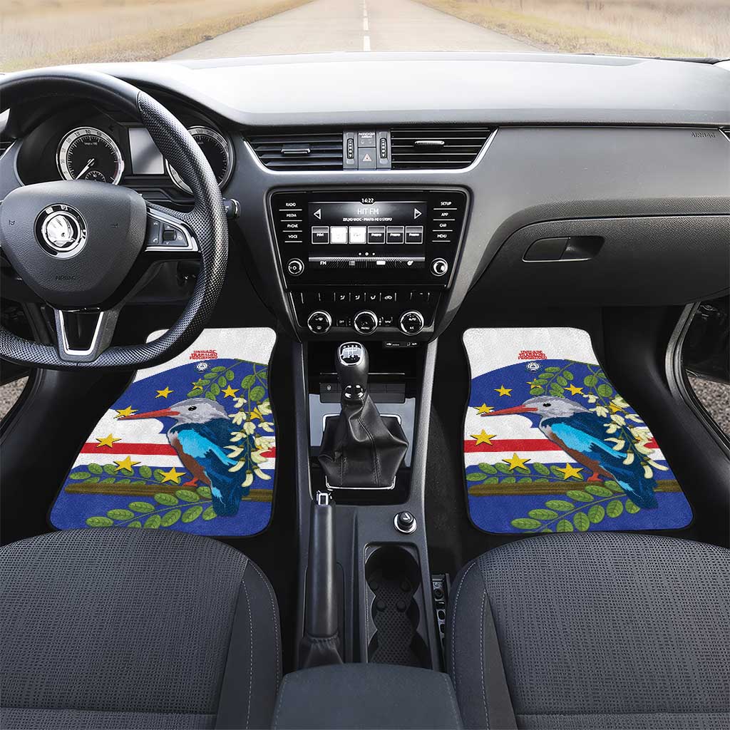 Cape Verde Car Mats Grey-Headed Kingfisher Mix Honey Locust - Wonder Print Shop