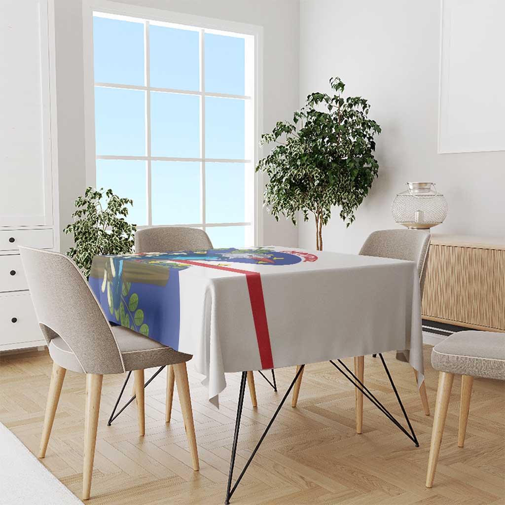 Cape Verde Tablecloth Grey-Headed Kingfisher Mix Honey Locust - Wonder Print Shop