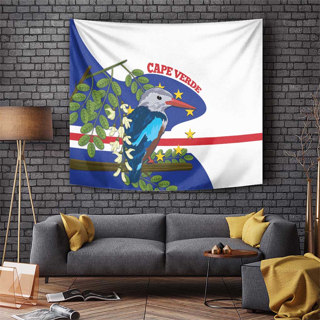 Cape Verde Tapestry Grey-Headed Kingfisher Mix Honey Locust - Wonder Print Shop