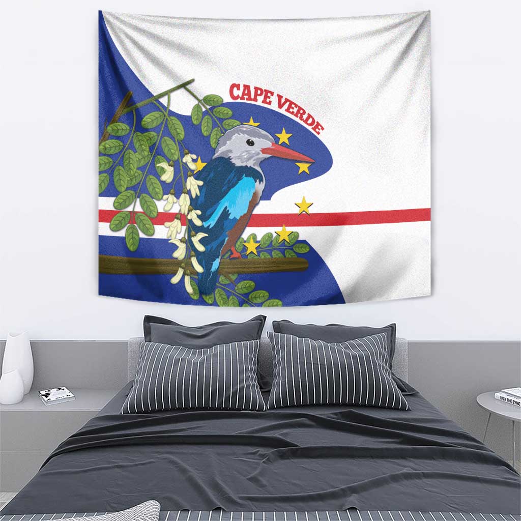 Cape Verde Tapestry Grey-Headed Kingfisher Mix Honey Locust - Wonder Print Shop
