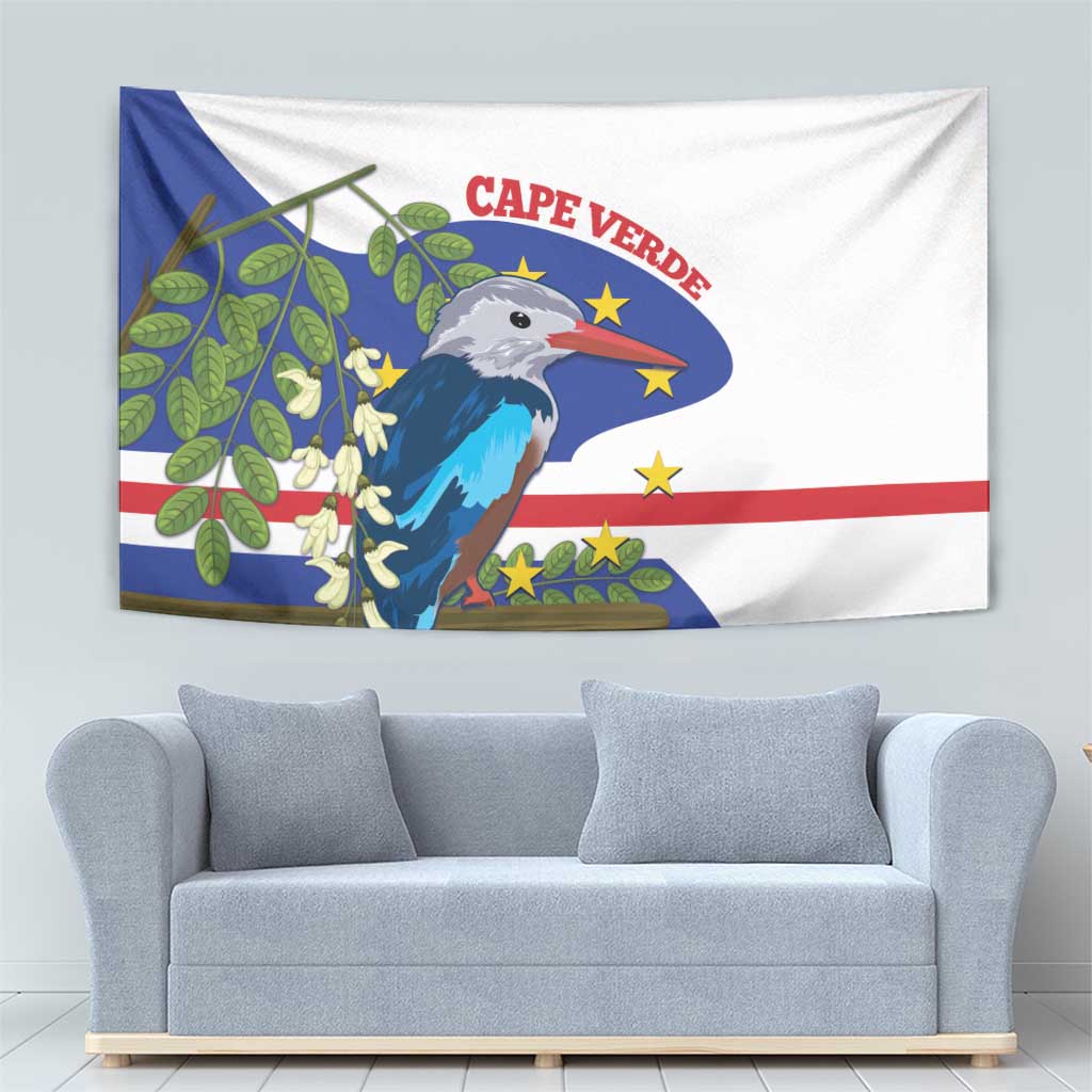 Cape Verde Tapestry Grey-Headed Kingfisher Mix Honey Locust - Wonder Print Shop