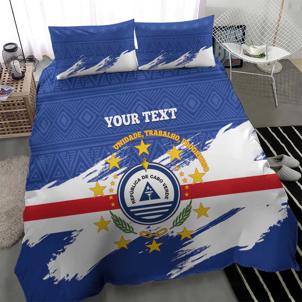 Personalized Cape Verde Bedding Set Coat Of Arms - African Pattern - Wonder Print Shop