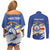 Personalized Cape Verde Couples Matching Off Shoulder Short Dress and Long Sleeve Button Shirt Coat Of Arms - African Pattern - Wonder Print Shop