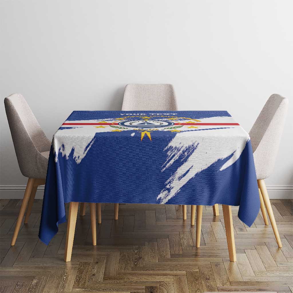 Personalized Cape Verde Tablecloth Coat Of Arms - African Pattern - Wonder Print Shop