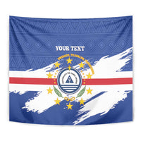 Personalized Cape Verde Tapestry Coat Of Arms - African Pattern - Wonder Print Shop