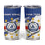 Personalized Cape Verde Tumbler Cup Coat Of Arms - African Pattern - Wonder Print Shop