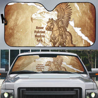 Winged Hussars Poland Auto Sun Shade Amor Patriae Nostra Lex Polska Eagle