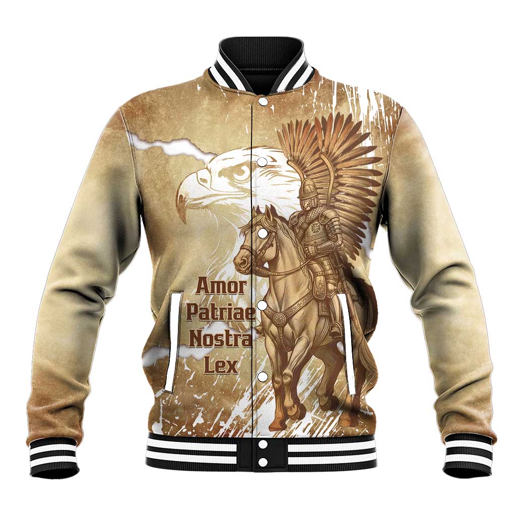Winged Hussars Poland Baseball Jacket Amor Patriae Nostra Lex Polska Eagle