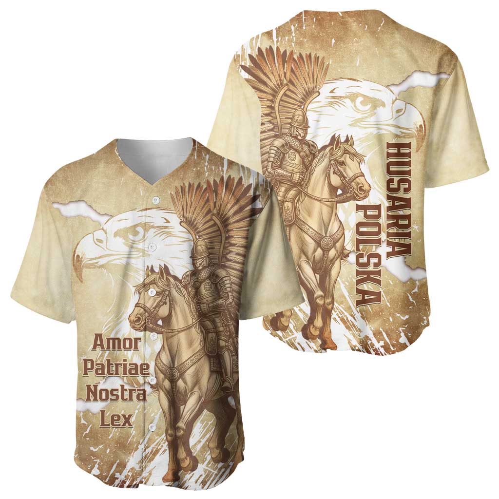 Winged Hussars Poland Baseball Jersey Amor Patriae Nostra Lex Polska Eagle