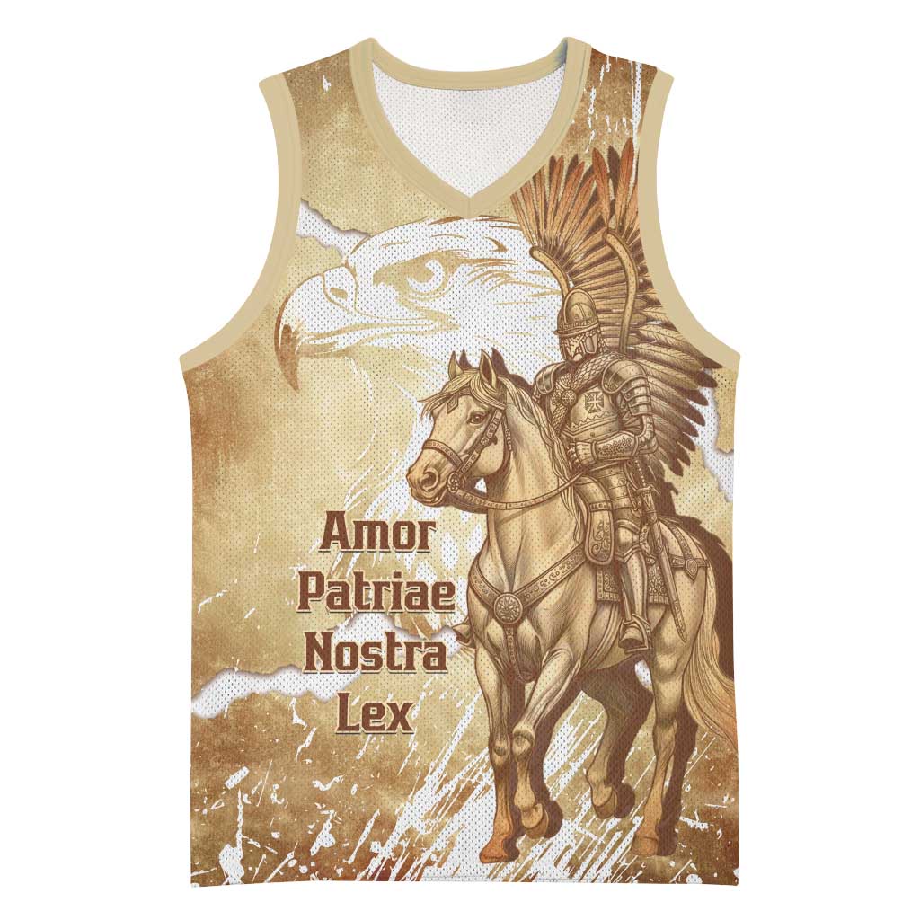 Winged Hussars Poland Basketball Jersey Amor Patriae Nostra Lex Polska Eagle