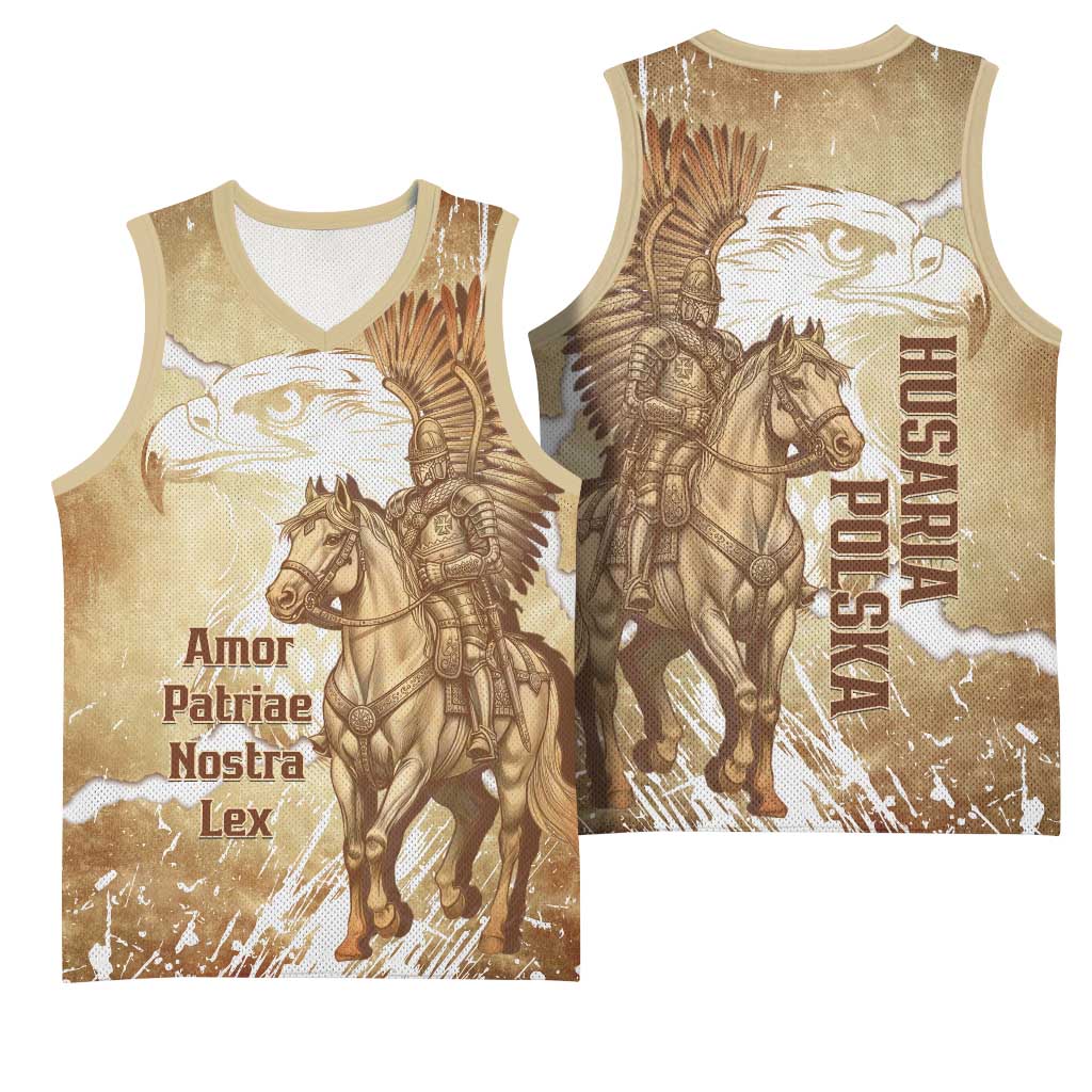 Winged Hussars Poland Basketball Jersey Amor Patriae Nostra Lex Polska Eagle