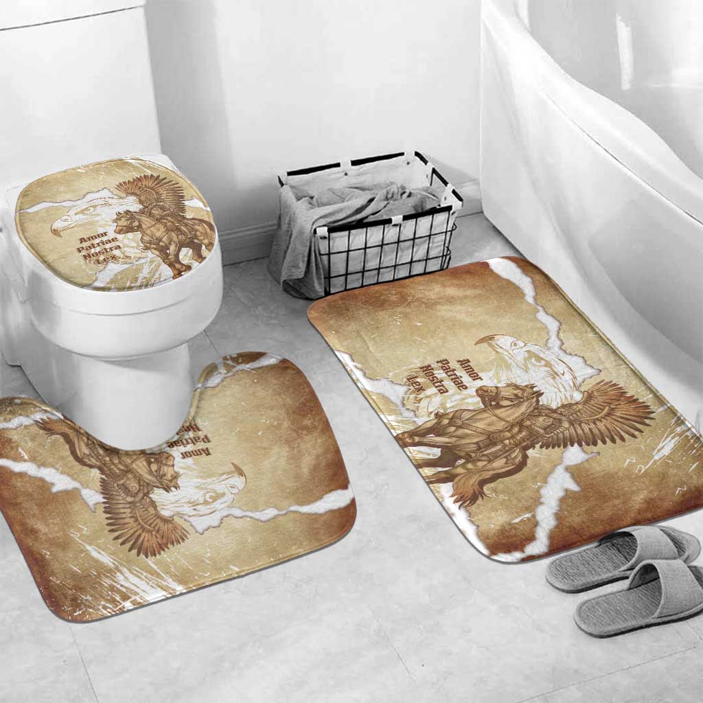 Winged Hussars Poland Bathroom Set Amor Patriae Nostra Lex Polska Eagle
