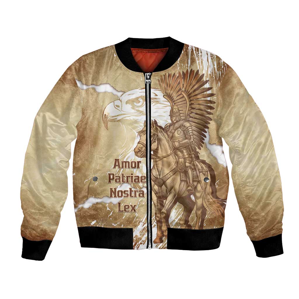 Winged Hussars Poland Bomber Jacket Amor Patriae Nostra Lex Polska Eagle