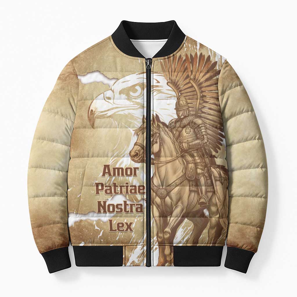 Winged Hussars Poland Bomber Puffer Jacket Amor Patriae Nostra Lex Polska Eagle