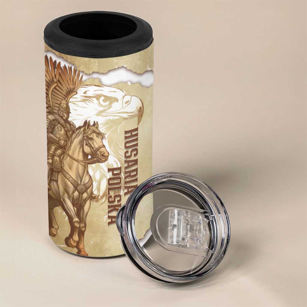 Winged Hussars Poland 4 in 1 Can Cooler Tumbler Amor Patriae Nostra Lex Polska Eagle