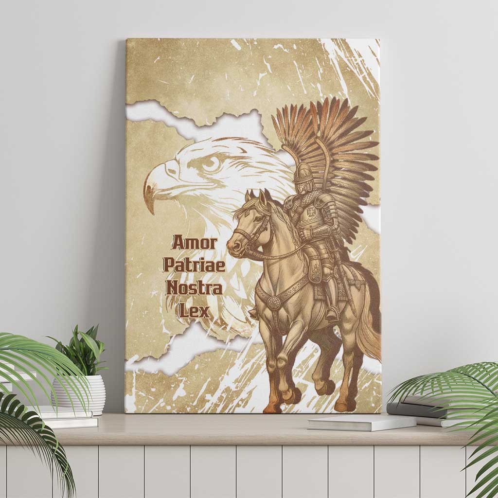 Winged Hussars Poland Canvas Wall Art Amor Patriae Nostra Lex Polska Eagle