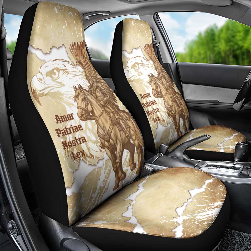 Winged Hussars Poland Car Seat Cover Amor Patriae Nostra Lex Polska Eagle