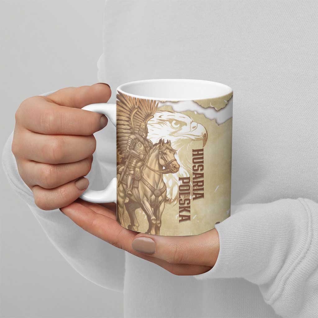 Winged Hussars Poland Ceramic Mug Amor Patriae Nostra Lex Polska Eagle