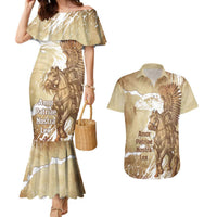 Winged Hussars Poland Couples Matching Mermaid Dress and Hawaiian Shirt Amor Patriae Nostra Lex Polska Eagle