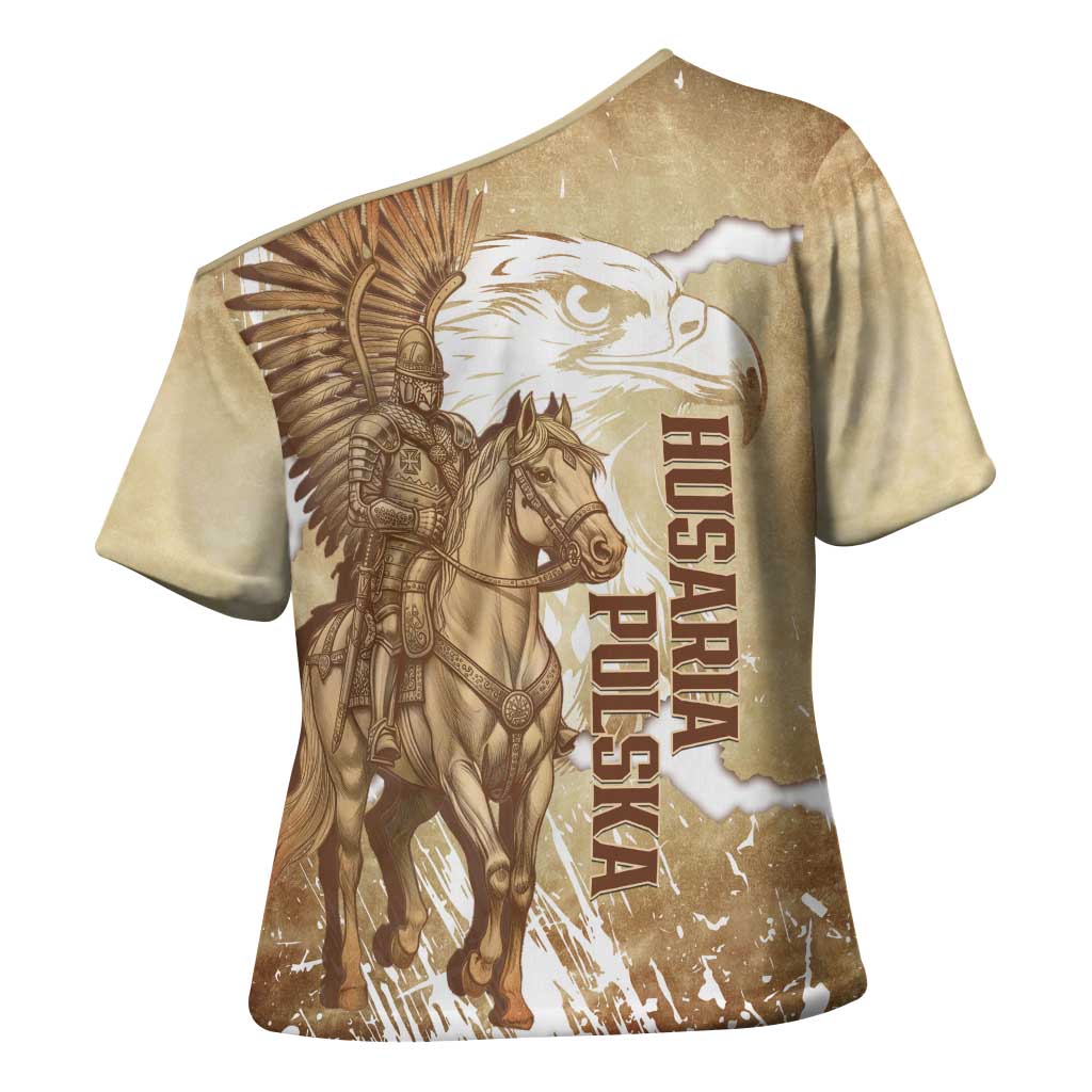 Winged Hussars Poland Cross Shoulder Shirt Amor Patriae Nostra Lex Polska Eagle