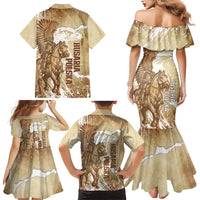 Winged Hussars Poland Family Matching Mermaid Dress and Hawaiian Shirt Amor Patriae Nostra Lex Polska Eagle
