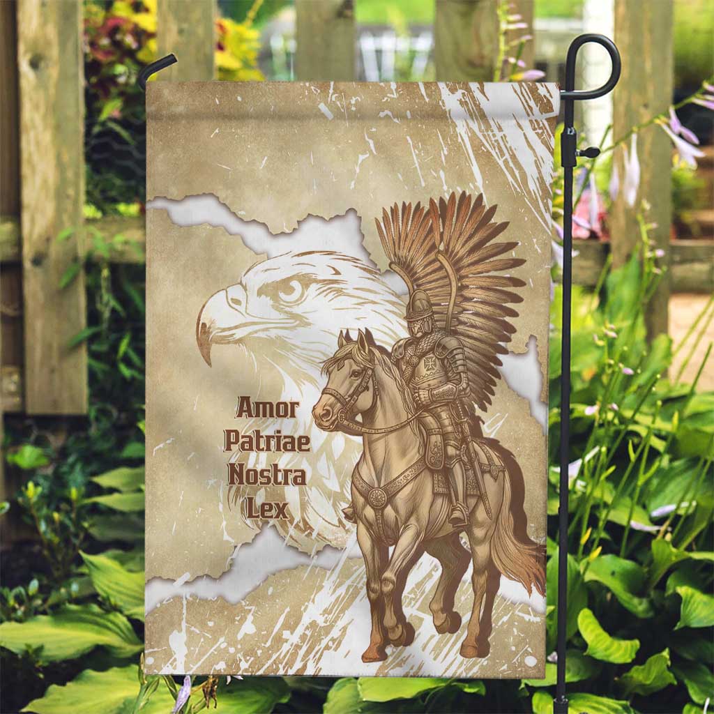 Winged Hussars Poland Garden Flag Amor Patriae Nostra Lex Polska Eagle