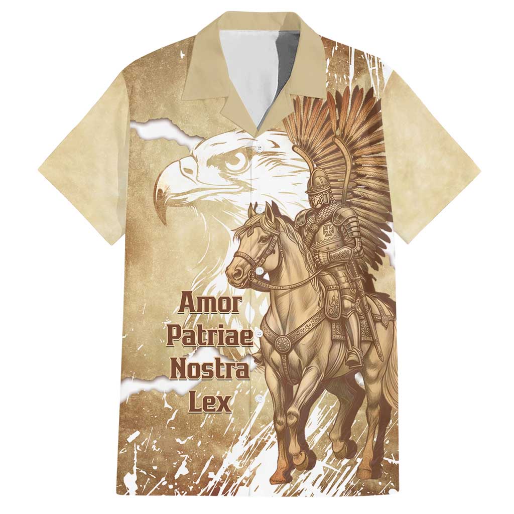 Winged Hussars Poland Hawaiian Shirt Amor Patriae Nostra Lex Polska Eagle